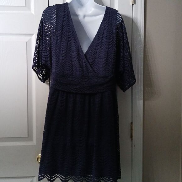 Lilly Pulitzer Navy Blue Parigi Skort Romper Size XL NWOT - Picture 4 of 8